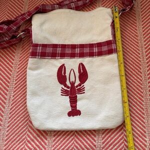 Red Lobster Canvas Crossbody Bag